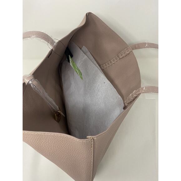 NWT Badgley Mischka Women's Large Decorative Chain Tote Taupe - Picture 8 of 11